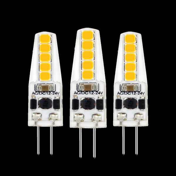 Shada LED SMD Kapsel G4 620131 Klar, 3er Sparpack, Warmweiß 2700 K, 1,8 W, 185 lm