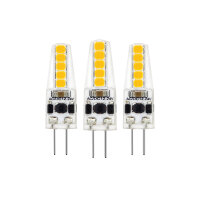 Shada LED SMD Kapsel G4 620131 Klar, 3er Sparpack, Warmweiß 2700 K, 1,8 W, 185 lm