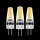 Shada LED SMD Kapsel G4 620131 Klar, 3er Sparpack, Warmweiß 2700 K, 1,8 W, 185 lm