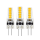Shada LED SMD Kapsel G4 620131 Klar, 3er Sparpack, Warmweiß 2700 K, 1,8 W, 185 lm