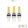 Shada LED SMD Kapsel G4 620131 Klar, 3er Sparpack, Warmweiß 2700 K, 1,8 W, 185 lm