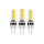 Shada LED SMD Kapsel G4 620131 Klar, 3er Sparpack, Warmweiß 2700 K, 1,8 W, 185 lm