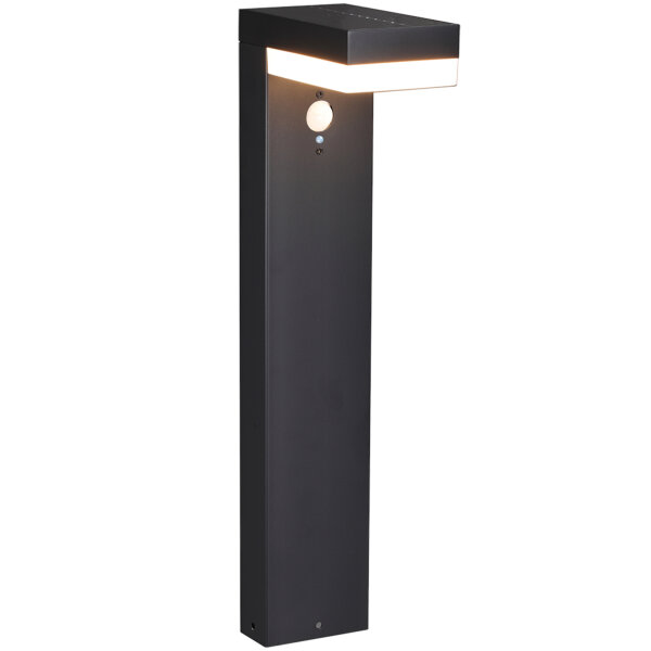 Shada Solar Außenleuchte Göteborg 1000561_01 Schwarz mit Sensor, 600 lm, IP44