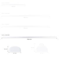 Shada LED-Lichtleiste 2400498 Neutralweiß (4000 K), 150 cm, 40 W, 5160 lm, IP40