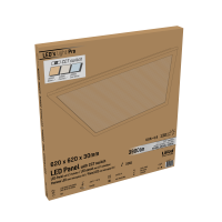 SHADA Panel - 30W 3900lm CCT 3000—6000K UGR<19  - 622x621mm  - Lifud Netzteil - Weiß  I 0801084