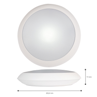 SHADA Deckenleuchte 15W 2050lm CCT IP66  Ø306  - Sensor I 0230254