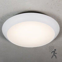 Shada Deckenleuchte 230254 CCT mit Sensor, Ø 306 mm, 15 W, IP66