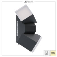 Shada LED Außenwandleuchte Oslo 1000533 Anthrazit, 13 W, IP54