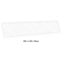 SHADA Panel - 30W 3900lm CCT 3000—6000K UGR<19  - 1195x295mm  - Lifud Netzteil - Weiß  I 0801085