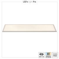 Shada LED Panel 801085 Weiß, CCT 3000-6000 K, 1195x295 mm, 3900 lm