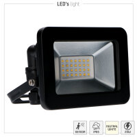 Shada LED-Strahler 310702 Schwarz, Neutralweiß, 20 W, IP65