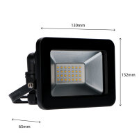 Shada LED-Strahler 310702 Schwarz, Neutralweiß, 20 W, IP65