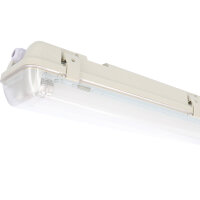 Shada LED Wannenleuchte 2401204_01, 120 cm, 2x14 W, 4200 lm, 4000 K neutralweiß, IP65, mit Bewegungs- und Tageslichtsensor