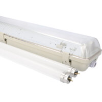 Shada LED Wannenleuchte 2401204_01, 120 cm, 2x14 W, 4200 lm, 4000 K neutralweiß, IP65, mit Bewegungs- und Tageslichtsensor