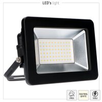 Shada LED Strahler 310706 Schwarz, 4000 K, 50 W, IP65