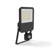 Shada LED Strahler 310613 Schwarz mit Sensor, 50 W, 4000...
