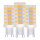 Shada LED-Kapsel G9 620136 Klar 3er-Pack, 550 lm, 2700 K Warmweiß