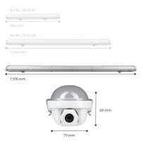 Shada LED-Leuchte 2410299, 150 cm, 40 W, 4000 K, 7200 lm, IP65