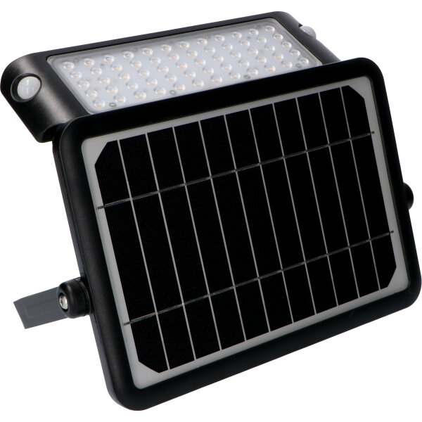 Shada Solar-Außenleuchte 300407 Schwarz mit Sensor, 10 W, 1080 lm