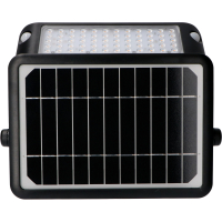 SHADA Solar Außenleuchte - flutlicht 10W 1080lm 3000K IP65  - Sensor - Schwarz  I 0300407