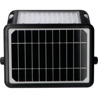Shada Solar-Außenleuchte 300407 Schwarz mit Sensor, 10 W, 1080 lm