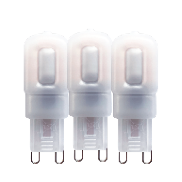 Shada LED G9 Kapsel 620135 Mattiert, 3er-Pack, 2,5 W 240 lm, Warmweiß 2700 K