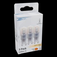 Shada LED G9 Kapsel 620135 Mattiert, 3er-Pack, 2,5 W 240 lm, Warmweiß 2700 K