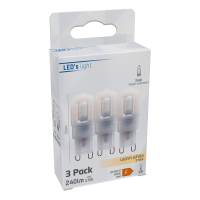 Shada LED G9 Kapsel 620135 Mattiert, 3er-Pack, 2,5 W 240 lm, Warmweiß 2700 K