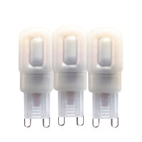 Shada LED G9 Kapsel 620135 Mattiert, 3er-Pack, 2,5 W 240 lm, Warmweiß 2700 K