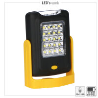 Shada LED Handlampe 700316 kaltweiß, 120 lm, mit Magnet und Haken