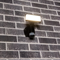 Shada LED-Strahler 310780 Schwarz, mit Bewegungsmelder, 1400 lm