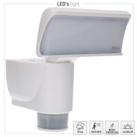 Shada LED-Außenstrahler Hué 310781 Weiß, mit Tracking-Bewegungsmelder, 18 W 1400 lm