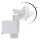 Shada LED-Außenstrahler Hué 310781 Weiß, mit Tracking-Bewegungsmelder, 18 W 1400 lm
