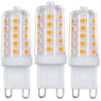 Shada LED SMD Leuchtmittel Kapsel G9 620137 Klar, 3er Pack, Warmweiß 2700 K, 3,5 W, Dimmbar