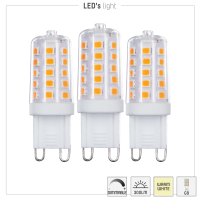 SHADA Led SMD Leuchtmittel - Kapsel G9 G9 3,5W 300lm 2700K Klar 320°  - dimmbar - 3er Sparpack I 0620137