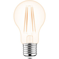 Shada LED Filament Leuchtmittel 620186 Klassisch A60 E27 Klar, 5er-Sparpack, 2700 K, 7 W, 806 lm