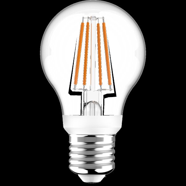 Shada LED Filament Leuchtmittel 611127 Klassisch A60 E27 klar, 7,3 W, 806 lm, 2700 K, mit Tageslichtsensor und HF-Bewegungssensor