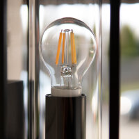 Shada LED Filament Leuchtmittel 611127 Klassisch A60 E27 klar, 7,3 W, 806 lm, 2700 K, mit Tageslichtsensor und HF-Bewegungssensor