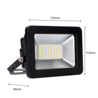 SHADA Strahler - 30W 3300lm 4000K IP65  - Sanan LED - Schwarz  I 0310704