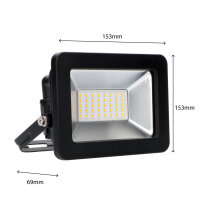 Shada LED-Strahler 310704 schwarz, 4000 K, 30 W, IP65