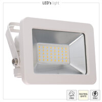 Shada LED-Strahler 310705 weiß, 30 W, 4000 K, 3300 lm, IP65