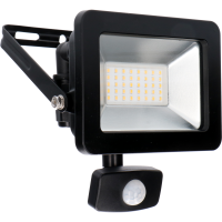 Shada LED-Strahler 310714 schwarz, mit Bewegungsmelder, 4000 K, 30 W, IP44
