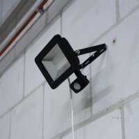 Shada LED-Strahler 310714 schwarz, mit Bewegungsmelder,...