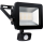 Shada LED-Strahler 310714 schwarz, mit Bewegungsmelder, 4000 K, 30 W, IP44