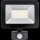 Shada LED-Strahler 310714 schwarz, mit Bewegungsmelder, 4000 K, 30 W, IP44