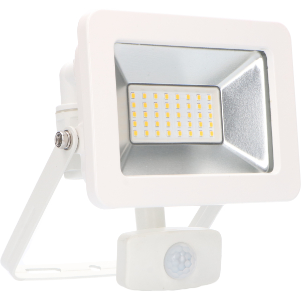 SHADA Strahler - 30W 3300lm 4000K IP44  - Sensor - Sanan LED - Weiß  I 0310715