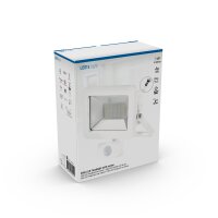 Shada LED Strahler 310715 Weiß mit Sensor, 30 W, 3300 lm