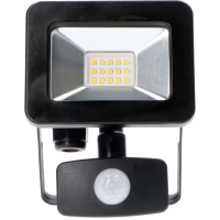 SHADA Strahler - 10W 1100lm 4000K IP44  - Sensor - Sanan LED - Schwarz  I 0310710