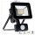Shada LED-Strahler 310710 schwarz, 4000 K, 10 W, mit Bewegungsmelder