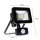 Shada LED-Strahler 310710 schwarz, 4000 K, 10 W, mit Bewegungsmelder